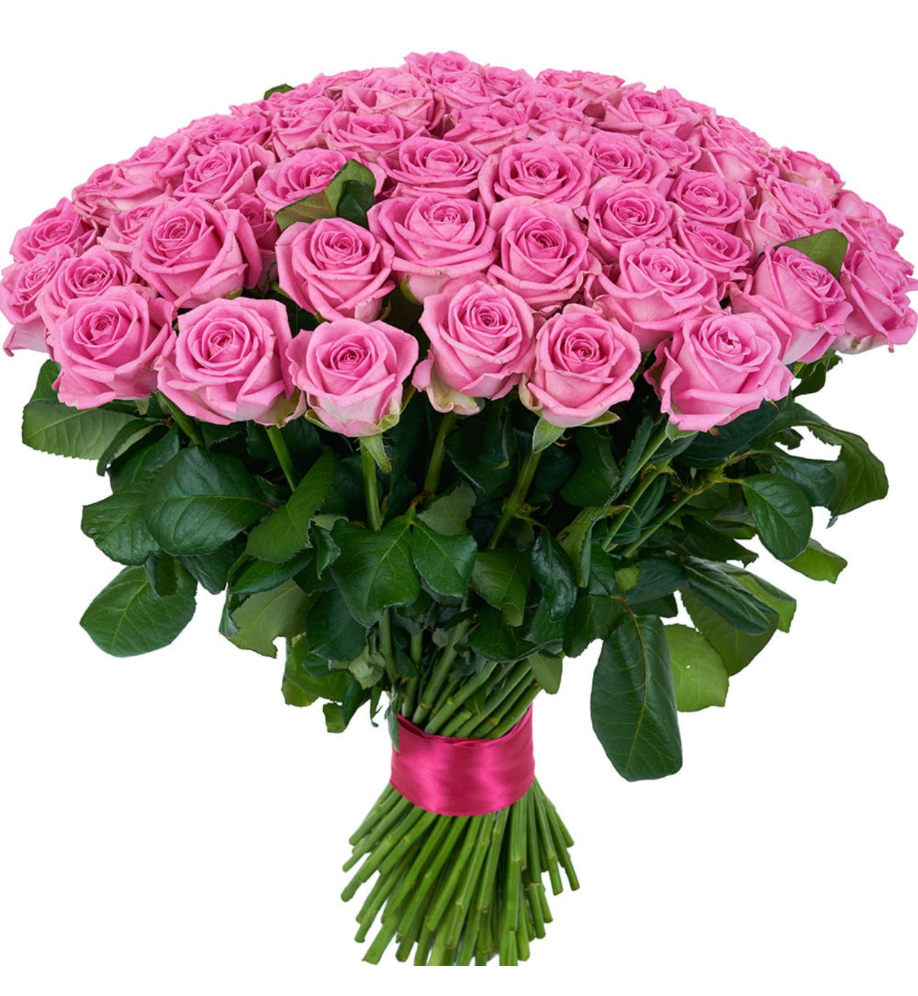 101 Pink Roses Bouquet