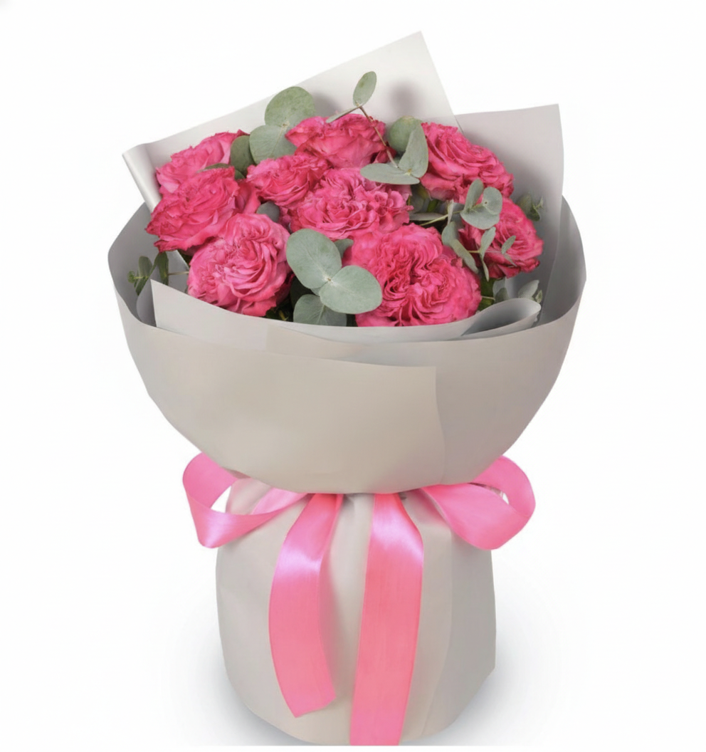 15 Country Blues Roses Bouquet