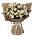 15 Cream Peony Spray Roses Bouquet