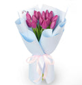 15 Purple Tulips Bouquet