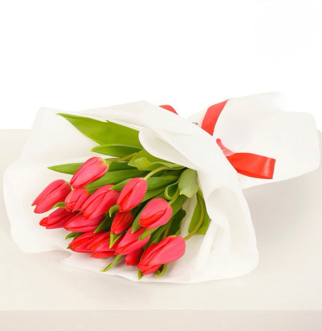 15 Red Tulips Bouquet