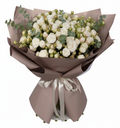 21 Cream Peony Spray Roses Bouquet