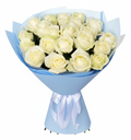 21 White Roses Classic Bouquet