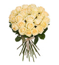 25 Cream Roses Bouquet