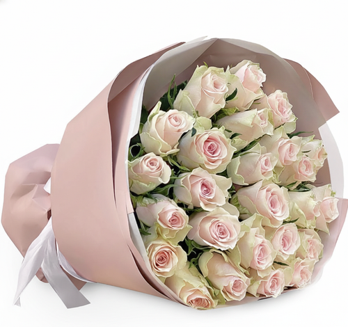25 Pink Athena Roses Bouquet