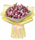 25 Pink Peony Spray Roses Bouquet
