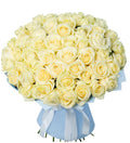 51 White Roses Elegant Bouquet