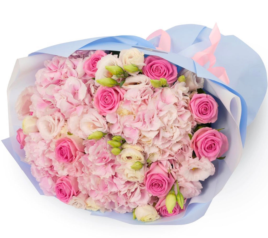 Aviva Bouquet – Pink Hydrangeas & Roses