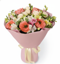 Biscuit Bouquet – Mandarin Roses & Eustoma
