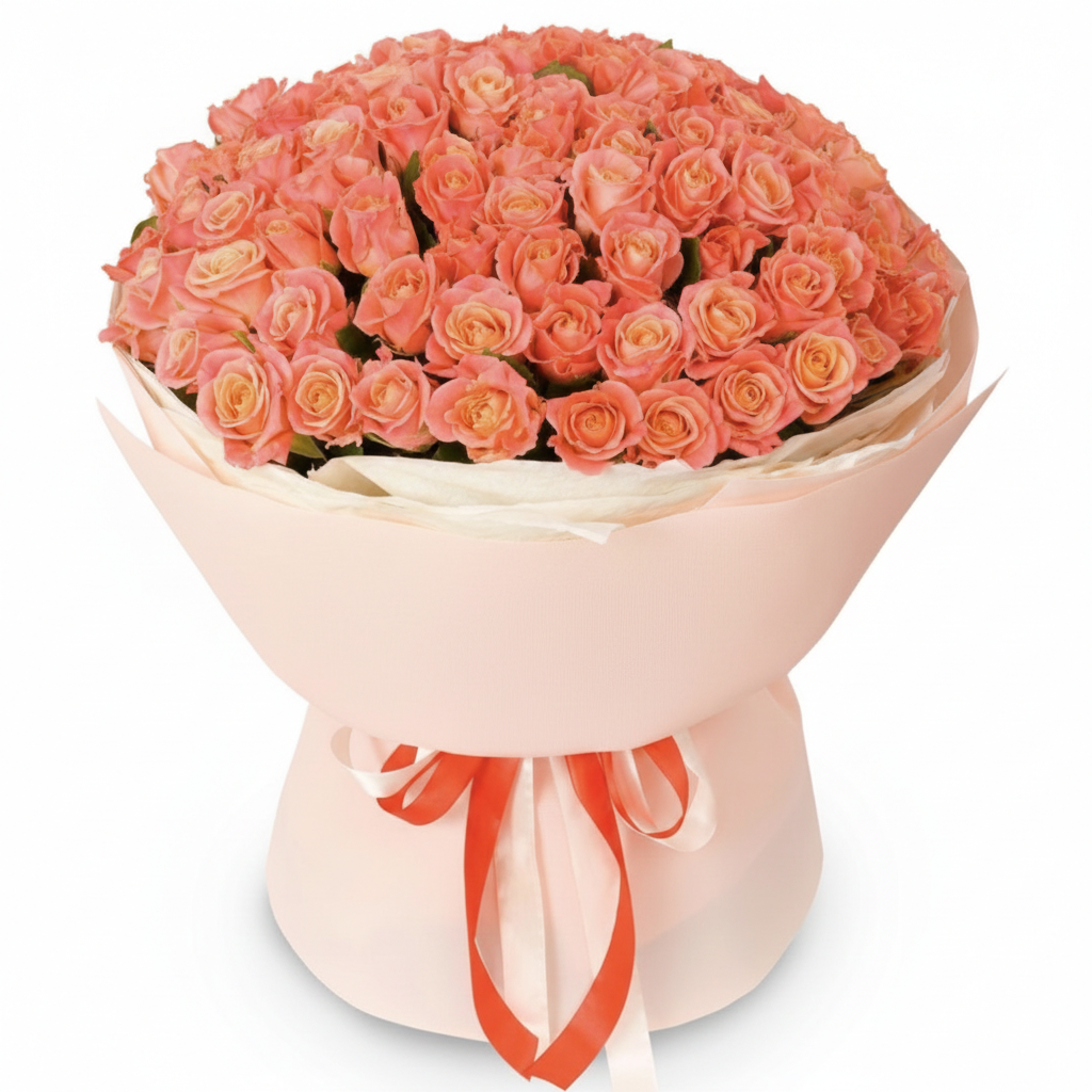 Coral Radiance Bouquet