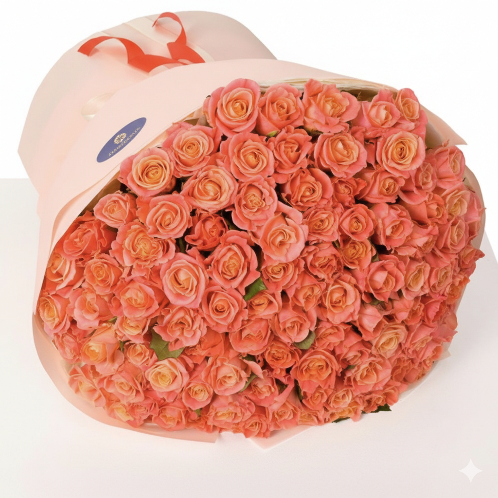 Coral Radiance Bouquet