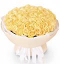 Cream Horizon Bouquet of 101 cream roses