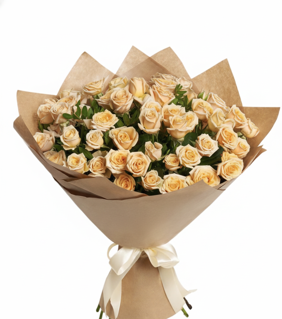 Loveliness Bouquet – Creamy Spray Roses