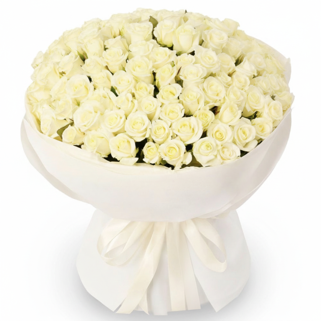 White Infinity Bouquet