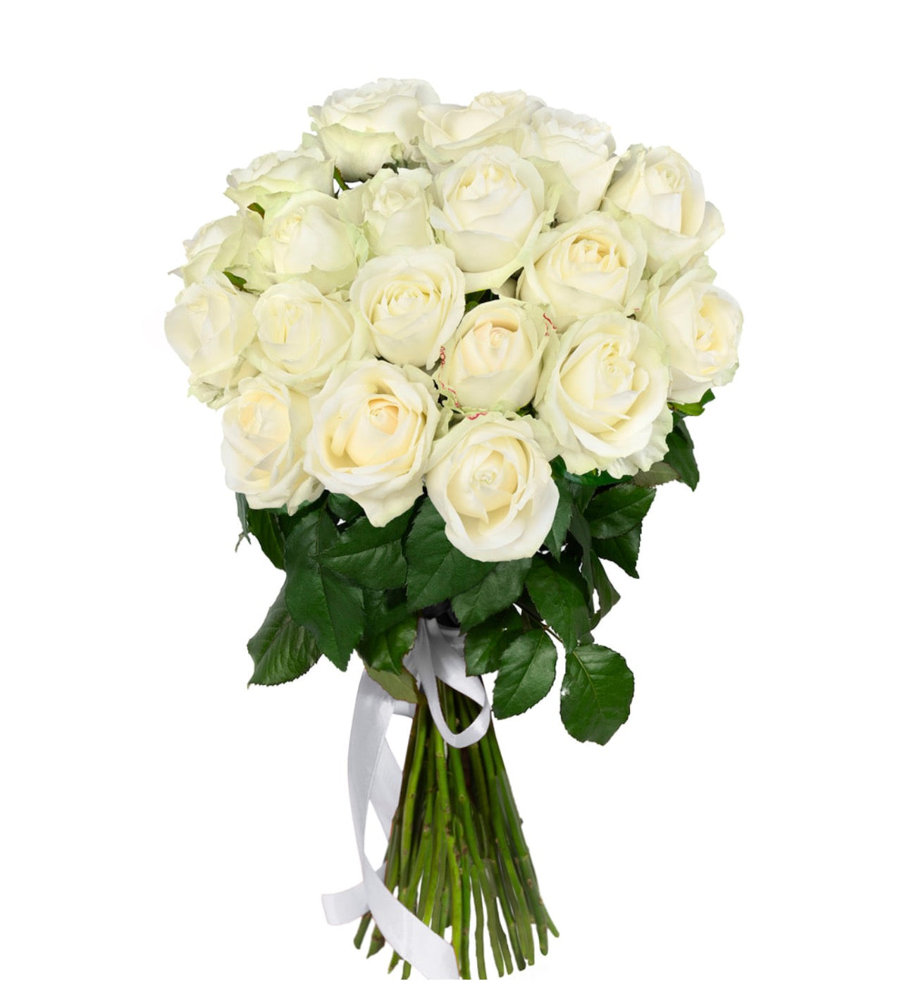 White Roses Bouquet “Woodmaid”