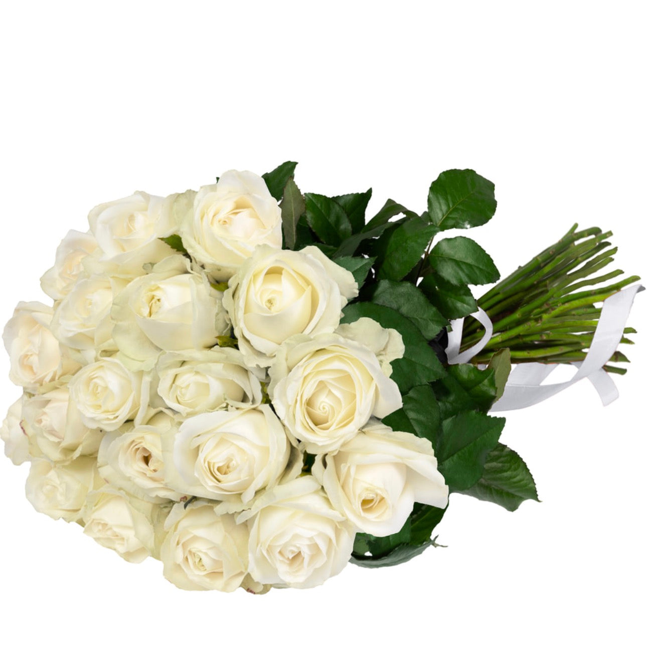 White Roses Bouquet “Woodmaid”