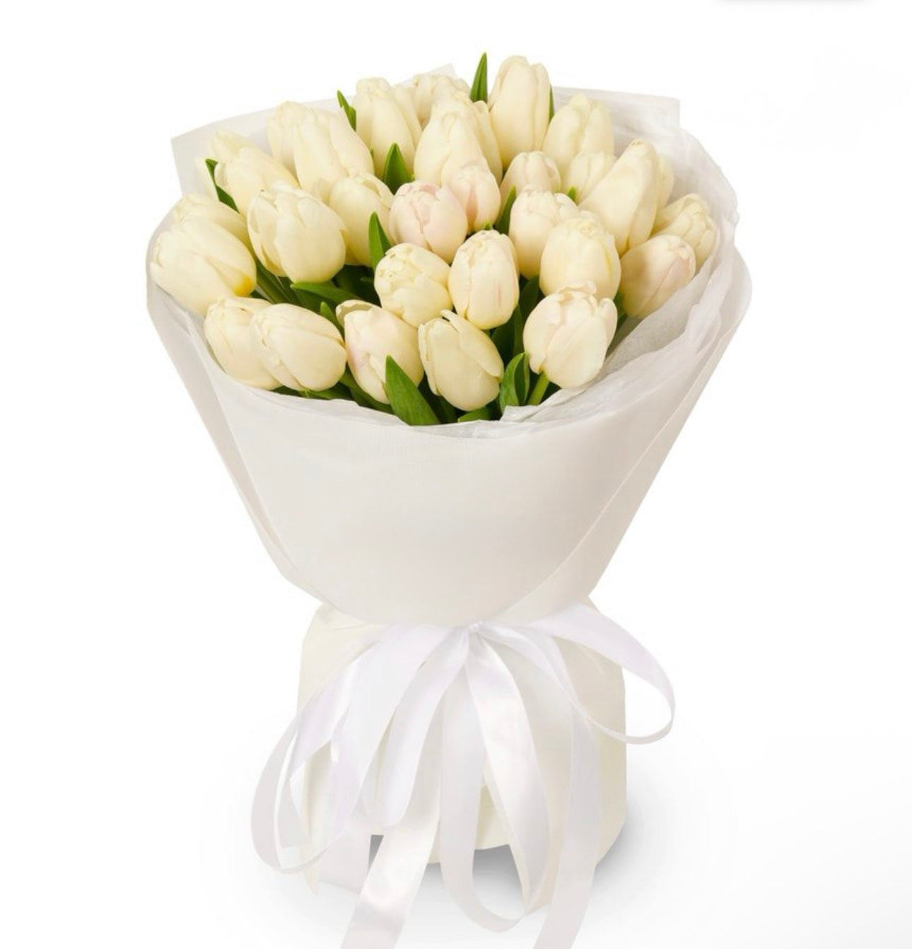 White Song Tulip Bouquet