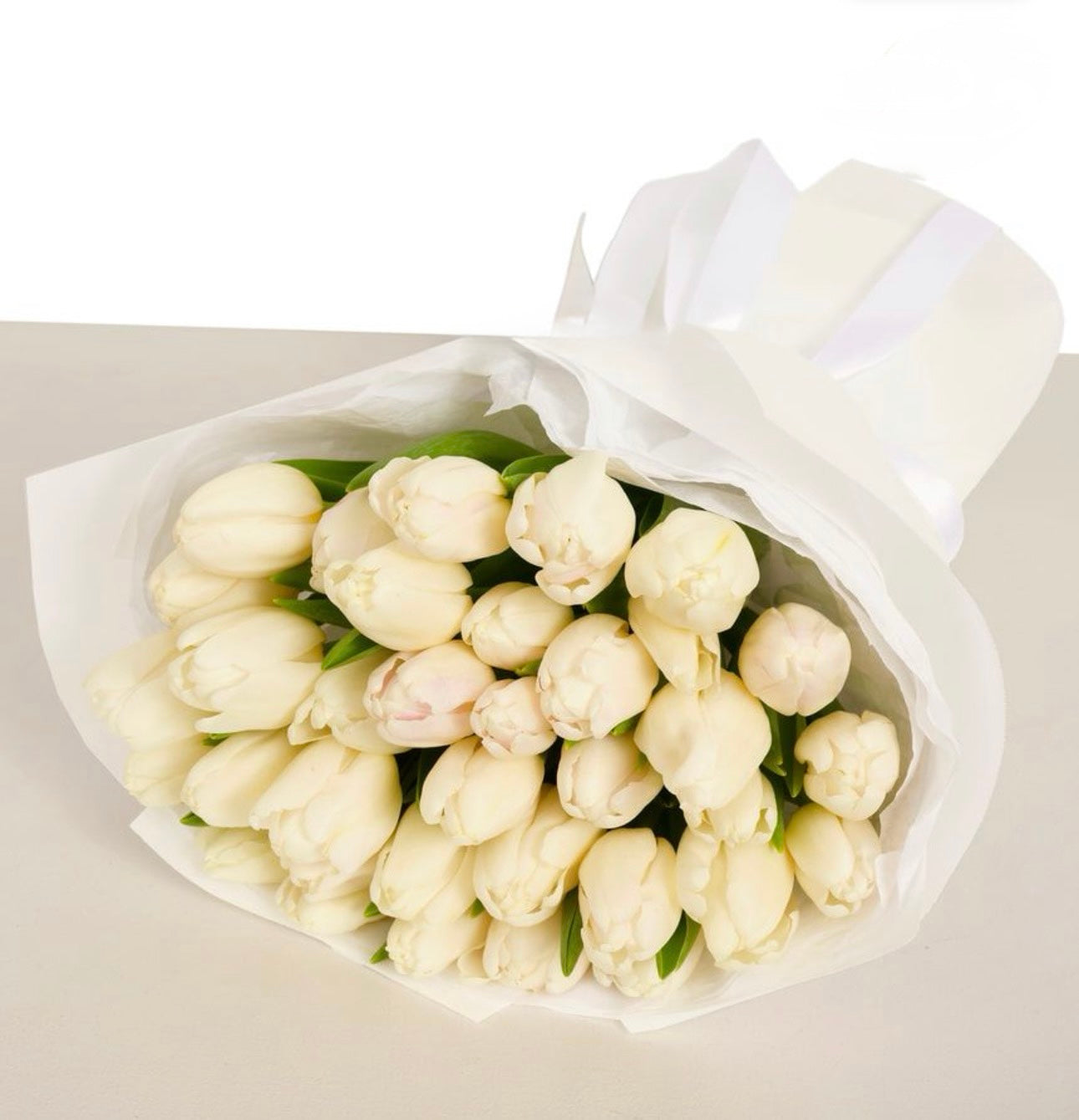 White Song Tulip Bouquet